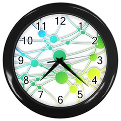 Network Connection Structure Knot Wall Clocks (Black)