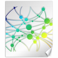 Network Connection Structure Knot Canvas 8  x 10 