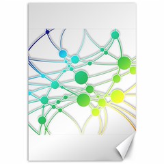 Network Connection Structure Knot Canvas 12  x 18  