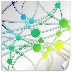 Network Connection Structure Knot Canvas 16  x 16  