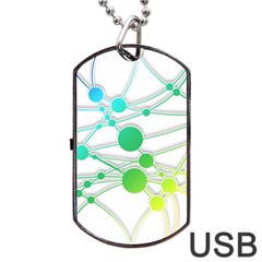 Network Connection Structure Knot Dog Tag USB Flash (One Side)