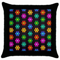 Pattern Background Colorful Design Throw Pillow Case (black)