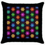 Pattern Background Colorful Design Throw Pillow Case (Black) Front