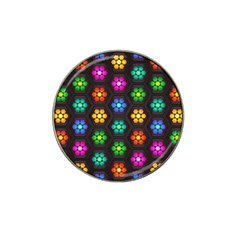 Pattern Background Colorful Design Hat Clip Ball Marker (10 Pack)