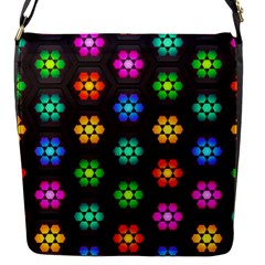 Pattern Background Colorful Design Flap Messenger Bag (s)