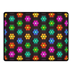 Pattern Background Colorful Design Double Sided Fleece Blanket (small) 