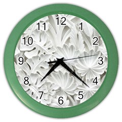 Pattern Motif Decor Color Wall Clocks by Amaryn4rt