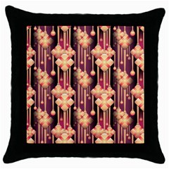 Seamless Pattern Throw Pillow Case (black)