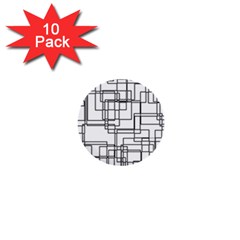 Structure Pattern Network 1  Mini Buttons (10 Pack) 