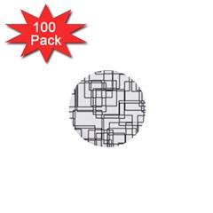 Structure Pattern Network 1  Mini Buttons (100 Pack) 