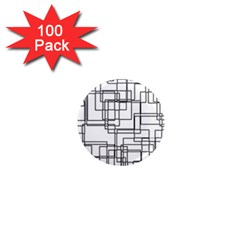 Structure Pattern Network 1  Mini Magnets (100 Pack)  by Amaryn4rt