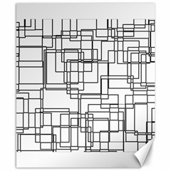 Structure Pattern Network Canvas 8  X 10 