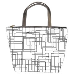 Structure Pattern Network Bucket Bags by Amaryn4rt