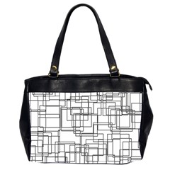 Structure Pattern Network Office Handbags (2 Sides)  by Amaryn4rt