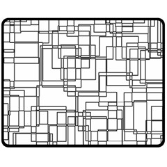 Structure Pattern Network Double Sided Fleece Blanket (medium)  by Amaryn4rt