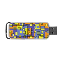 Square Background Background Texture Portable Usb Flash (one Side)