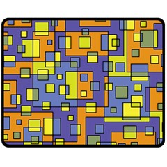 Square Background Background Texture Double Sided Fleece Blanket (medium) 