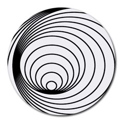 Spiral Eddy Route Symbol Bent Round Mousepads by Amaryn4rt