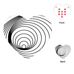 Spiral Eddy Route Symbol Bent Playing Cards (heart)  by Amaryn4rt