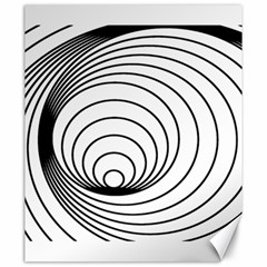 Spiral Eddy Route Symbol Bent Canvas 20  X 24  