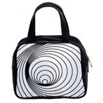 Spiral Eddy Route Symbol Bent Classic Handbags (2 Sides) Front