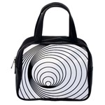 Spiral Eddy Route Symbol Bent Classic Handbags (2 Sides) Back