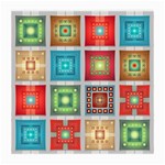 Tiles Pattern Background Colorful Medium Glasses Cloth (2-Side) Back