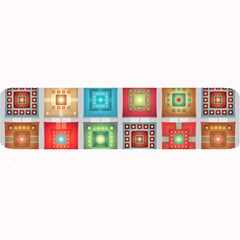 Tiles Pattern Background Colorful Large Bar Mats