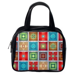 Tiles Pattern Background Colorful Classic Handbags (one Side) by Amaryn4rt