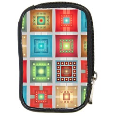 Tiles Pattern Background Colorful Compact Camera Cases by Amaryn4rt