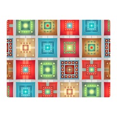 Tiles Pattern Background Colorful Double Sided Flano Blanket (mini)  by Amaryn4rt