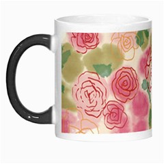 Aquarelle Pink Flower  Morph Mugs by Brittlevirginclothing