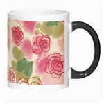 Aquarelle pink flower  Morph Mugs Right