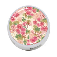 Aquarelle Pink Flower  4-port Usb Hub (two Sides)  by Brittlevirginclothing