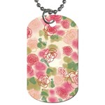 Aquarelle pink flower  Dog Tag (Two Sides) Front