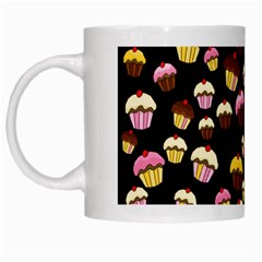 Jammy Cupcakes Pattern White Mugs by Valentinaart