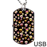 Jammy cupcakes pattern Dog Tag USB Flash (One Side) Front