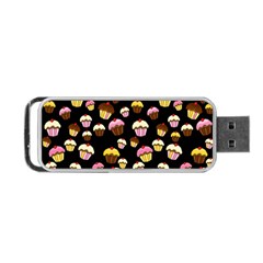 Jammy Cupcakes Pattern Portable Usb Flash (one Side) by Valentinaart