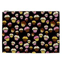 Jammy Cupcakes Pattern Cosmetic Bag (xxl)  by Valentinaart