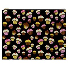 Jammy Cupcakes Pattern Cosmetic Bag (xxxl)  by Valentinaart