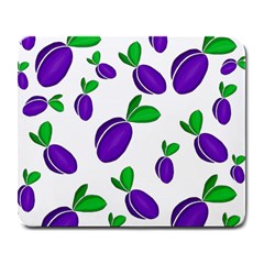 Decorative plums pattern Large Mousepads