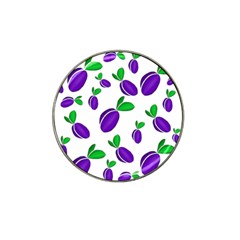 Decorative plums pattern Hat Clip Ball Marker (4 pack)