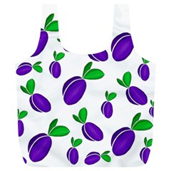 Decorative plums pattern Full Print Recycle Bags (L) 