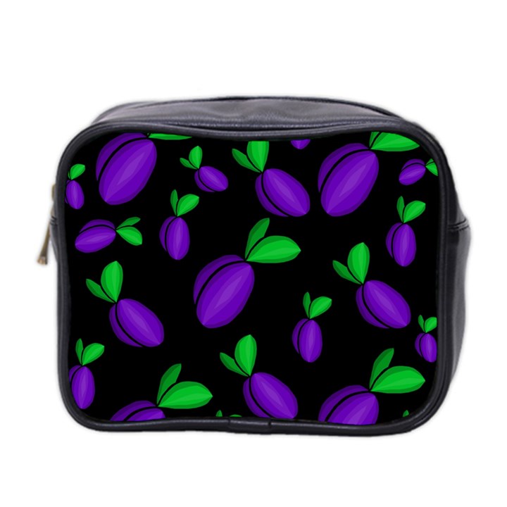 Plums pattern Mini Toiletries Bag 2-Side