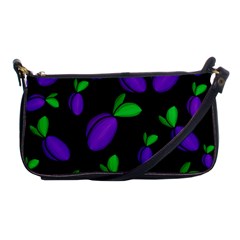 Plums Pattern Shoulder Clutch Bags by Valentinaart