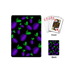 Plums Pattern Playing Cards (mini)  by Valentinaart