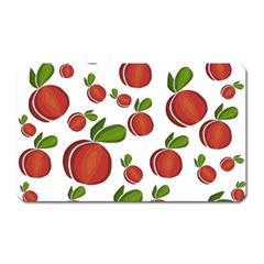 Peaches Pattern Magnet (rectangular) by Valentinaart