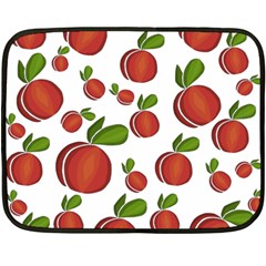 Peaches Pattern Fleece Blanket (mini) by Valentinaart