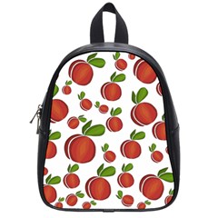 Peaches Pattern School Bags (small)  by Valentinaart