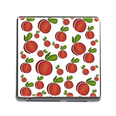 Peaches Pattern Memory Card Reader (square) by Valentinaart